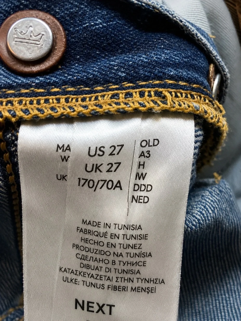 Pilcro Distressed Denim Overalls Straight Leg Carpenter Utility 27 - Picture 5 of 10